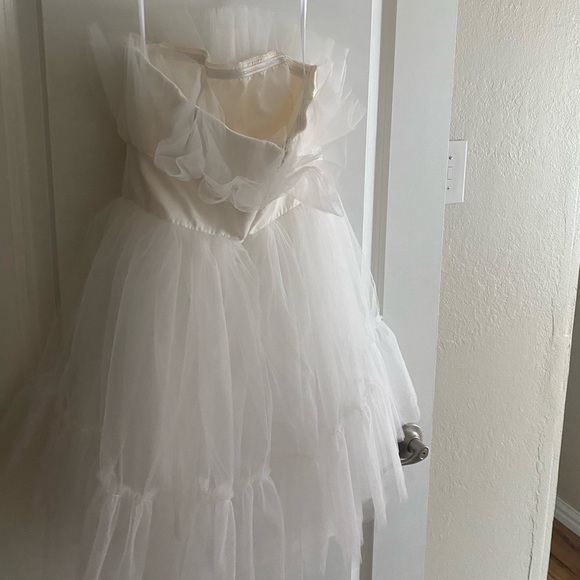 Katie May Elle Mini Dress from Revolve. Reception dress. Bridal outfit. - Picture 3 of 3